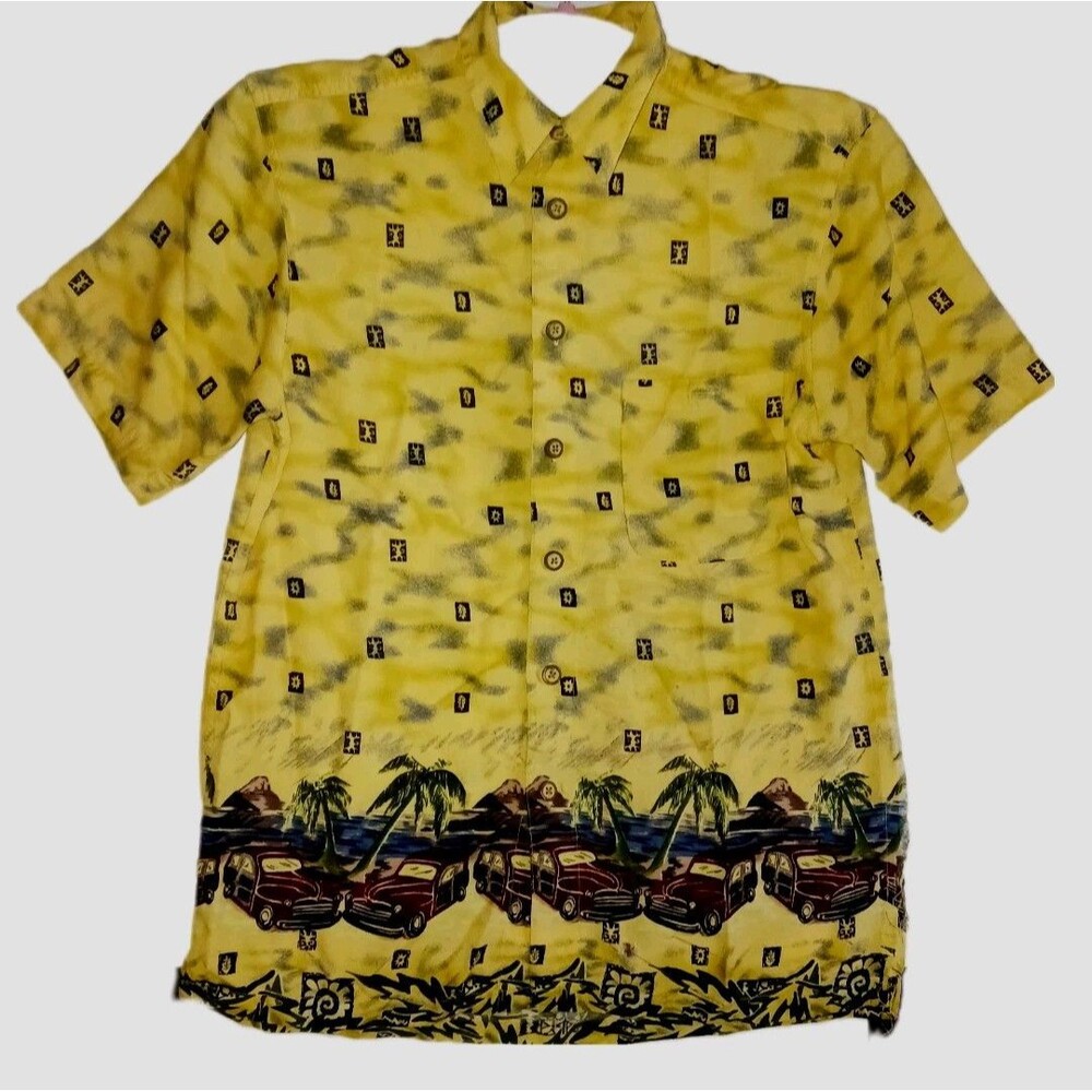 M.E. Sport Size Med Mens Vtg Car/Hot Rod Shirt Cht 20",Lng 28" Slv 10" Car Show